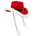 thumbnail image 2 of Milageto Christmas Cowboy Hat Wide Brim for Stage Performance Party Favors Photo Prop, 2 of 8