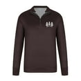 thumbnail image 4 of Handshe Men's Printed Stand Collar Sweatshirt, Half-Zip Sport Pullover Top with Polo Design, Long Sleeve Athletic Wear for Training, Outdoor Activities and Casual Outfits,Plus Size, 4 of 4