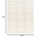 thumbnail image 3 of Dason Farmhouse Area Rug - Off White, Beige, Medium Gray - 5'3" x 7', 3 of 8