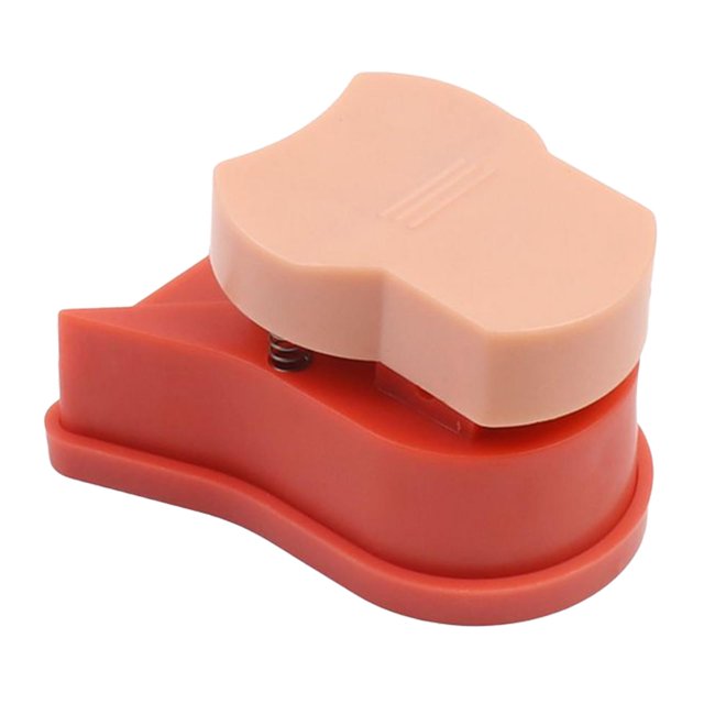 Abbracc 5mm Corner Rounder Punch Cutter Card Making for Scrapbooking Pink Red