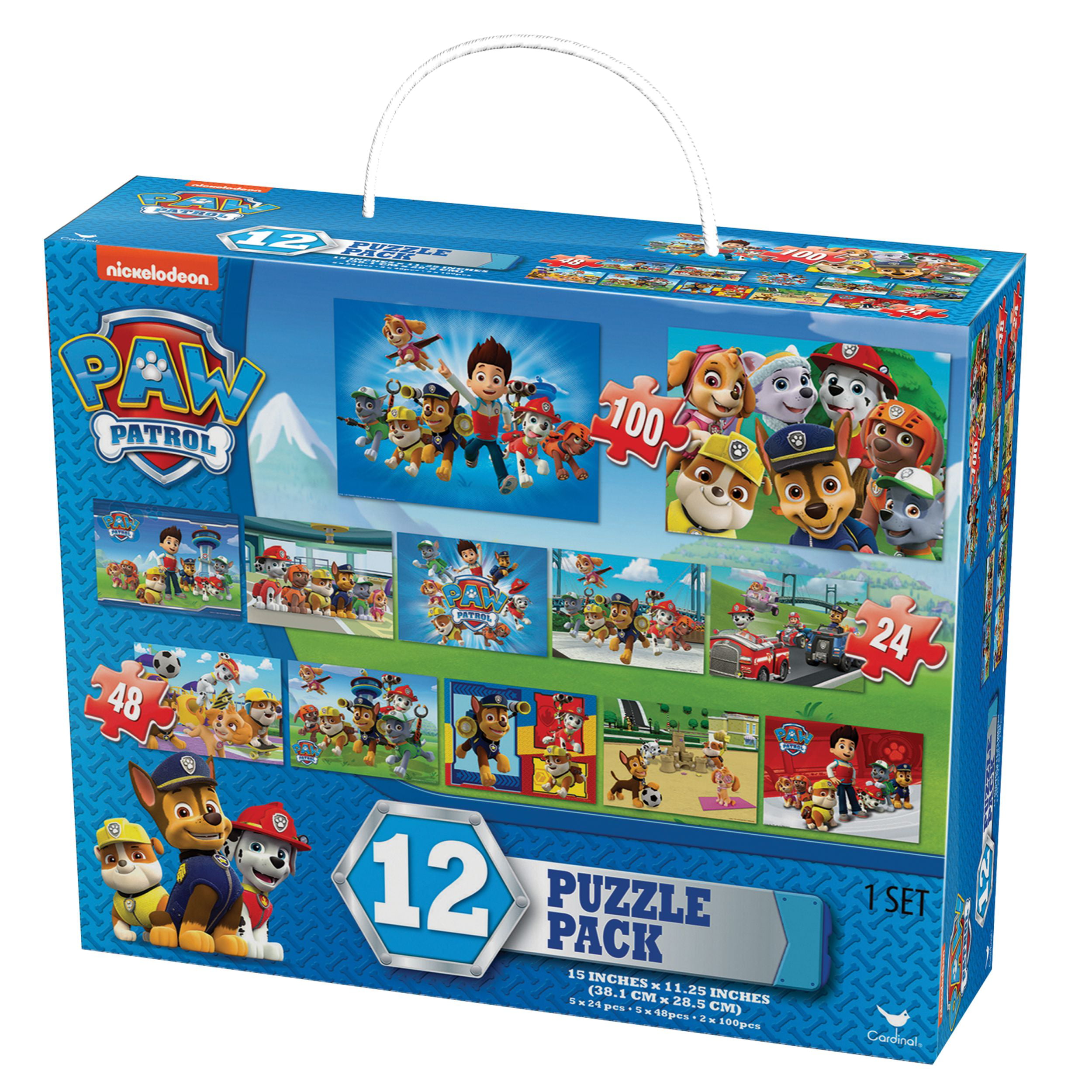 Paw Patrol Patrol 12 Puzzle Pack Childrens Jigsaw Puzzles 