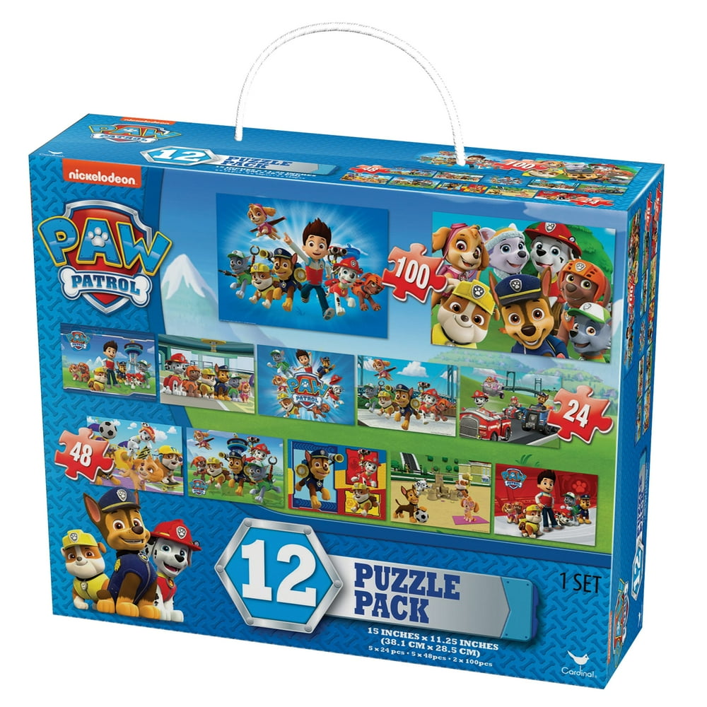 paw patrol 4 pack puzzle set