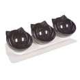 thumbnail image 4 of Cuenco inclinado para gatos, plato de comida para gatos, antideslizante, desmontable, bebedero y comedero, menos vómitos para perros, gatitos, Negro, 4 of 8