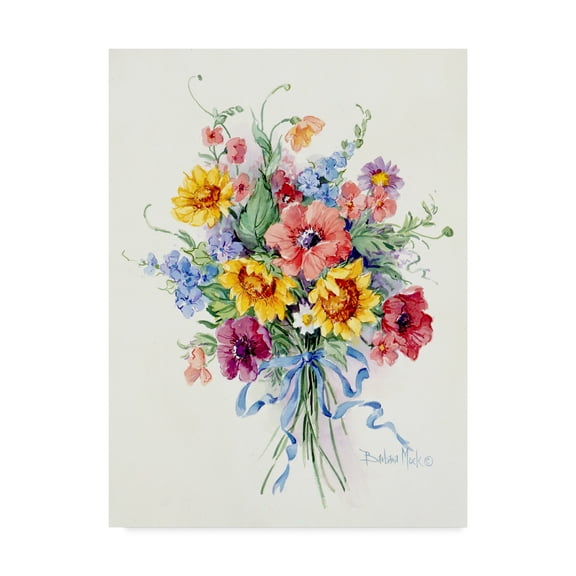 Trademark Fine Art 'Blue Ribbons' Canvas Art by Barbara Mock