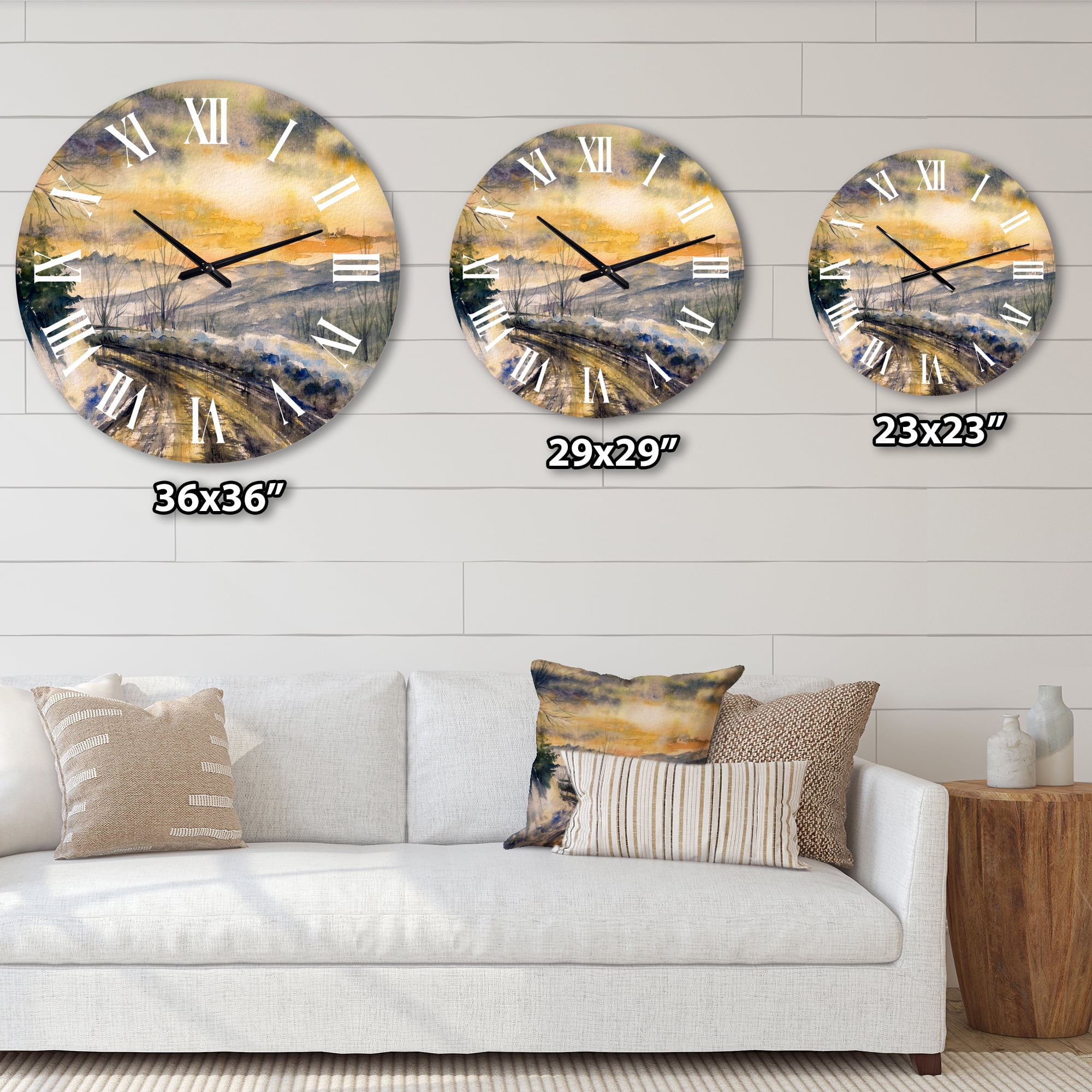 Designart 1 in Traditional Wall Clock