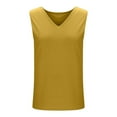 thumbnail image 6 of HongQid Womens Cotton Linen Tank Tops V Neck Casual Cami Sleeveless Blouses Summer Basic Shirt, 6 of 9