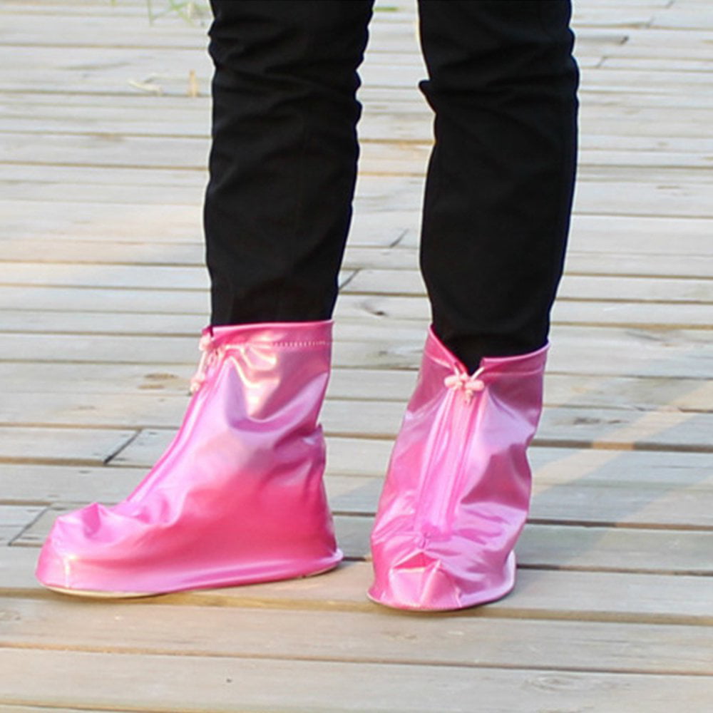 Details about   Long Boots Cover Disposable Shoe Covers Waterproof Overshoes Non-Slip Universal 