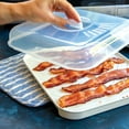 thumbnail image 6 of Nordic Ware Microwave Breakfast Bundle Set, Egg Bites Pan and Medium Slanted Bacon Tray with Lid, 6 of 13