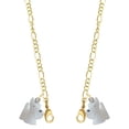thumbnail image 1 of Resin White Scottie Dog Goldtone Face Mask Necklace, 1 of 2