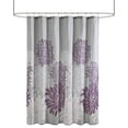 thumbnail image 3 of Madison Park Essentials Rideau de Douche en Polyester Imprimé Floral Violet, 3 of 4
