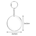 thumbnail image 2 of HEMOTON Key Tag with Ring for Hotels Stainless Steel and Acrylic Blank Sublimation Keychain DIY Decor Multi, 2 of 8