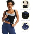 thumbnail image 6 of Vaslanda Women's Premium Workout Tank Top Slimming Polymer Sauna Vest with Zipper, 6 of 7