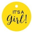 thumbnail image 1 of 100 Pcs C'est une Fille Baby Shower Accrocher Tags Forme Ronde Cadeau de Mariage Papier Tag, 1 of 1