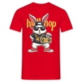 thumbnail image 3 of BUWTTER Mens Hop T Shirts Easter Festive Rabbit Graphic Tees Short Sleeve Crew Neck Summer Shirts Red S, 3 of 3