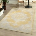 thumbnail image 6 of JONATHAN Y MODERN PERSIAN 4 x 6 Area Rug, Alhambra Ornate Medallion - Yellow/Cream, MDP400G-4, 6 of 12