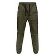 thumbnail image 1 of Men's Outdoor Casual Work Pants with Elastic Drawstring Comfortable Woven Fabric for Everyday Wear and Versatile Styling, 1 of 6