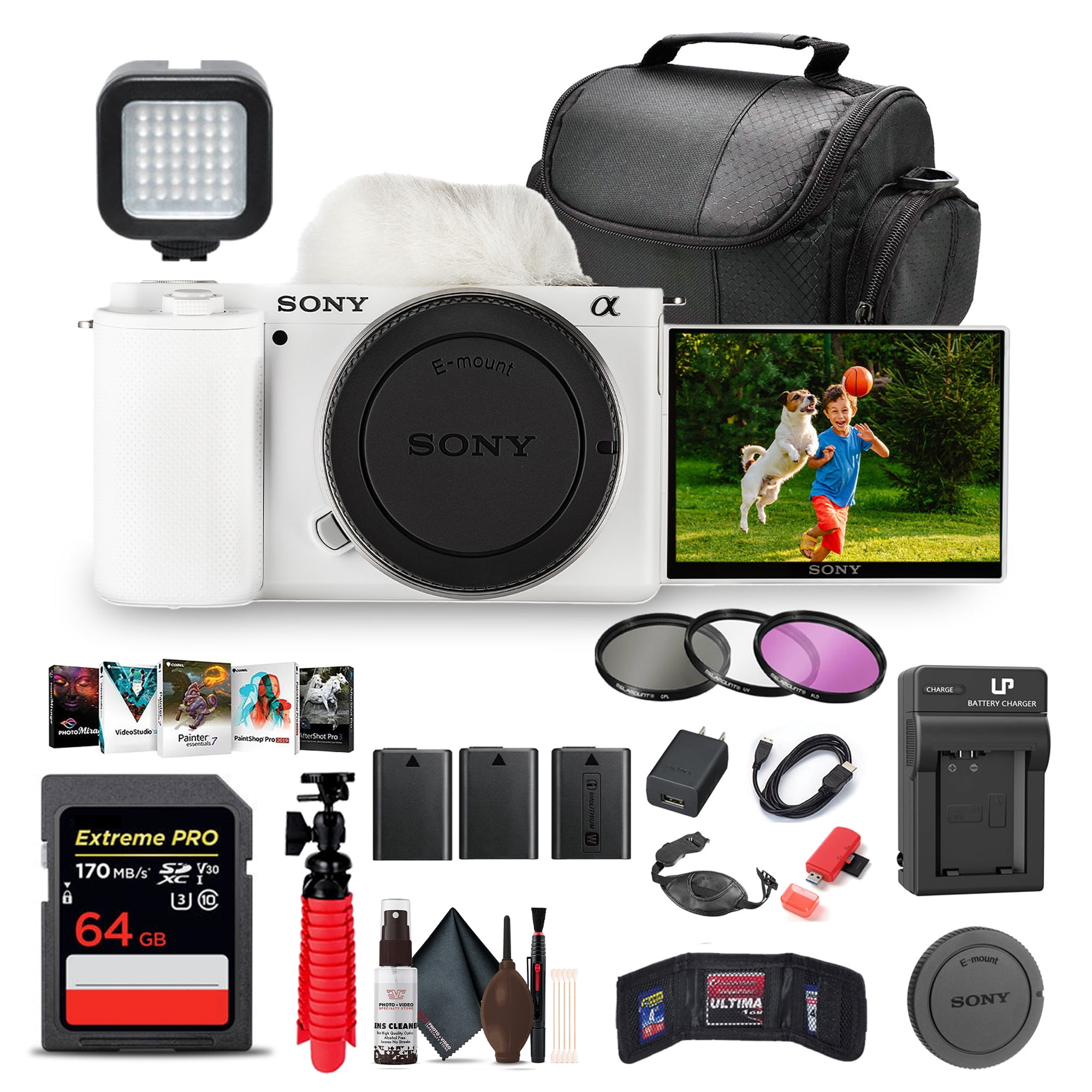 Sony Alpha a6100 Mirrorless Camera, Bundle with 64GB SDXC Memory