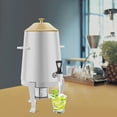 thumbnail image 2 of Coffee Urn With Fuel Holder, 3.5 Gallon/13L Stainless Steel Beverage Dispensers for Coffee Tea Hot Water, Hot Drink Dispenser with Stand, Chafer Urn with Spigot for Parties Catering,Silver, 2 of 9