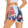 thumbnail image 2 of Uemuo Cute Gnomes in USA1 Pattern Women's Athletic Shorts High Waisted Running Shorts with Liner Pockets Gym Elastic Workout Shorts-XX-Large, 2 of 9