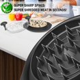 thumbnail image 4 of Chicken Shredder Tool, 10.5" Large Chicken Breast Shredder Tool Twist with Brush, Visible Meat Shredder Machine with Anti-Slip Base & Ergonomic Handle(Black), 4 of 6