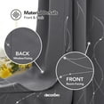 thumbnail image 3 of ZOPZO Room Darkening Curtains, Noise Reducing, 2 Panels, Dark Gray, 42W x 63L Inch, Energy Saving, Thermal Insulated Blackout Drapes, 3 of 9