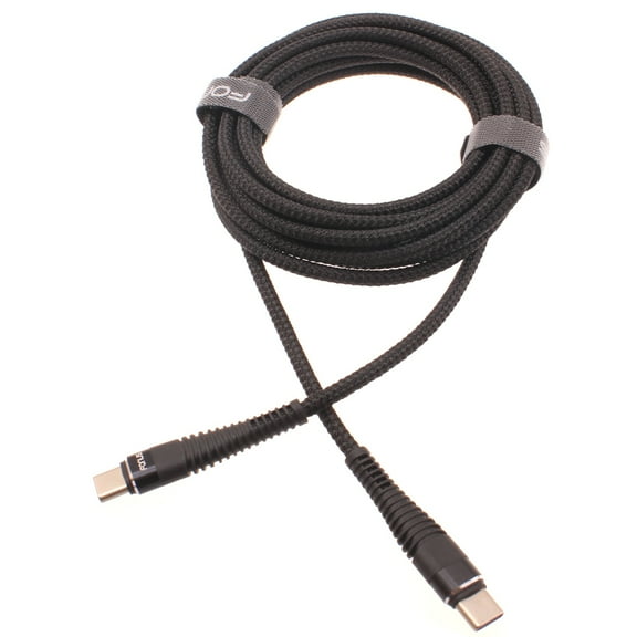 For TCL 40 XE 5G, 30 XE 5G - Type-C to USB-C 10ft PD Cable, Charger Cord Power Wire Sync Braided Fast J1V