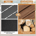 thumbnail image 6 of Renwick Pack of 27 Wood Deck Flooring Tiles for Outdoor & Indoor, Brown, 6 of 10