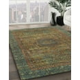 thumbnail image 3 of Ahgly Company Machine Washable Indoor Rectangle Abstract Khaki Green Area Rugs, 2' x 4', 3 of 7