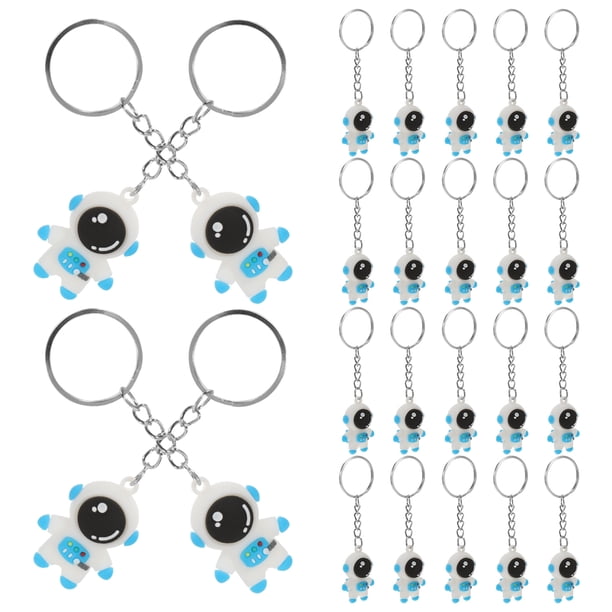 unbranded 24Ud Llaveros Astronautas Compactos De Material PVC Resistente Ideales Para Regalos Y Escolares