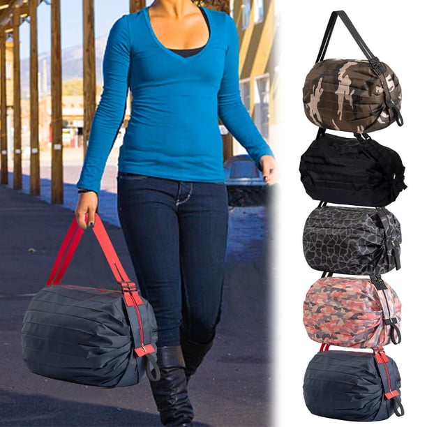 Bolsa de Compras Plegable para Viaje, de Un Solo Hombro, Portátil, Gruesa, Grande, para Supermercado
