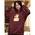 thumbnail image 2 of Cute Shiba In Box Hoodie Women -Image by Shutterstock, Female XX-Large, 2 of 4