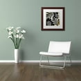 thumbnail image 3 of Trademark Fine Art "Floral Jungle Lines I" Canvas Art by Color Bakery White Matte, Wood Frame, 3 of 4