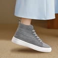 thumbnail image 5 of Men's Women's Knit High Top Sneakers Breathable Lightweight Fashion Casual Walking Shoes Air Mesh Upper Sneakers, 5 of 7