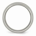 thumbnail image 2 of Titanium Grooved 8mm Brushed and Polished Band Size: 12; for Adults and Teens; for Women and Men, 2 of 6