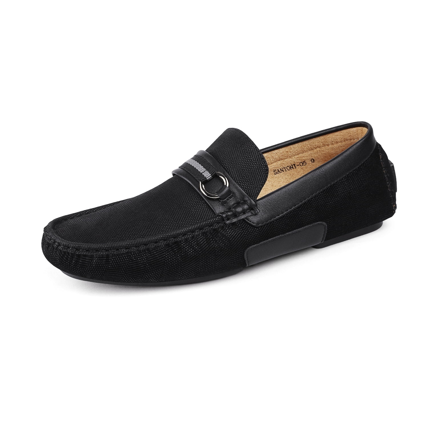 Bruno Marc Men's Comfort Penny Loafers Moccasins SANTONI-05 BLACK Size 10.5