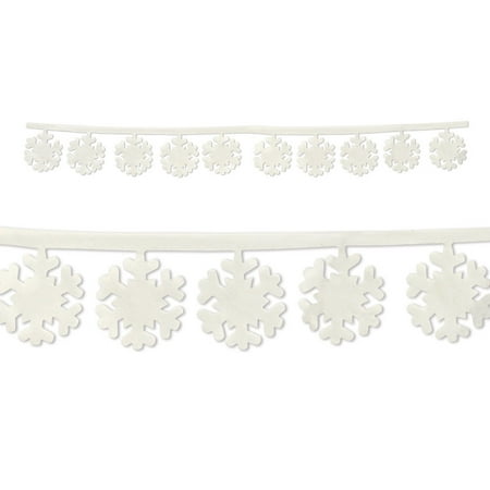UPC 034689203667 product image for Beistle Company 20366 Fabric Snowflake Garlands - Pack of 12 | upcitemdb.com