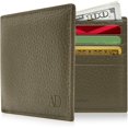 thumbnail image 5 of Genuine Leather Slim Wallets For Men - Mens Bifold Wallet With ID Window & Gift Box RFID Blocking, 5 of 8