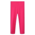 thumbnail image 3 of Ruyang Girls Solid Color Ankle Length Leggings Comfortable Stretchy Soft High Waist Leggings Tights Pants for Girls, 3 of 6