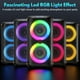 thumbnail image 4 of Bocina JYX Altavoz Bluetooth Portátil con 2 Micrófonos y Luces DJ para Fiestas T27-T, 4 of 10