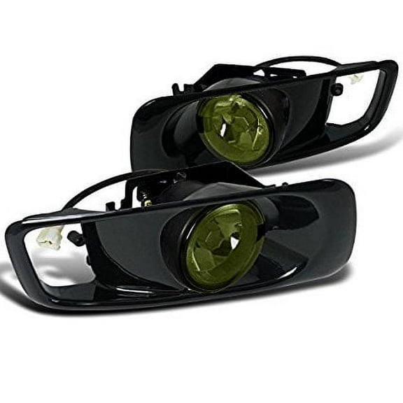 Spec-D Tuning OEM Style Fog Lights Honda Civic 1999 2000 Coupe - Yellow Black