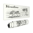 thumbnail image 2 of Disketp Gaming Mouse Pad Summer Vacation Scene With Camping Van Pattern Large Mouse Mat Long Extended Desk Pad Non-Slip Rubber Mice Pads Stitched Edges Thin Pad (11.8x31.5 Inch), 2 of 9