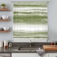 thumbnail image 4 of Sage Green Ombre Semi Sheer Curtains Drapes for Living Room, Bedroom, French Doors Window 96 Inches Long, Modern Abstract Art Farmhouse Rod Pocket Chiffon Curtain Drapery Voile Draperies Panel, 4 of 8