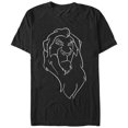thumbnail image 1 of Lion King Scar Sketch Mens Graphic T Shirt Small, 1 of 4