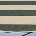 thumbnail image 3 of Safavieh Courtyard Ermintrude Striped Indoor/Outdoor Area Rug, Beige/Dark Green, 6'7" x 6'7" Round, 3 of 10