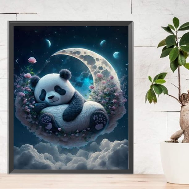 Cuadros Decorativos Diamond Painting 5D DIY Full Square Drill AB Drill Panda Kit Decoración para el hogar (ZQA1237) DQrwqpou embutido en tela