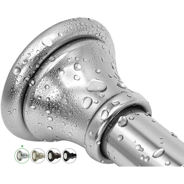 Chrome Shower Curtain Rod, 4372 inches, Silvery,Never Rust , Metal Rod,Tension Rod with Spring