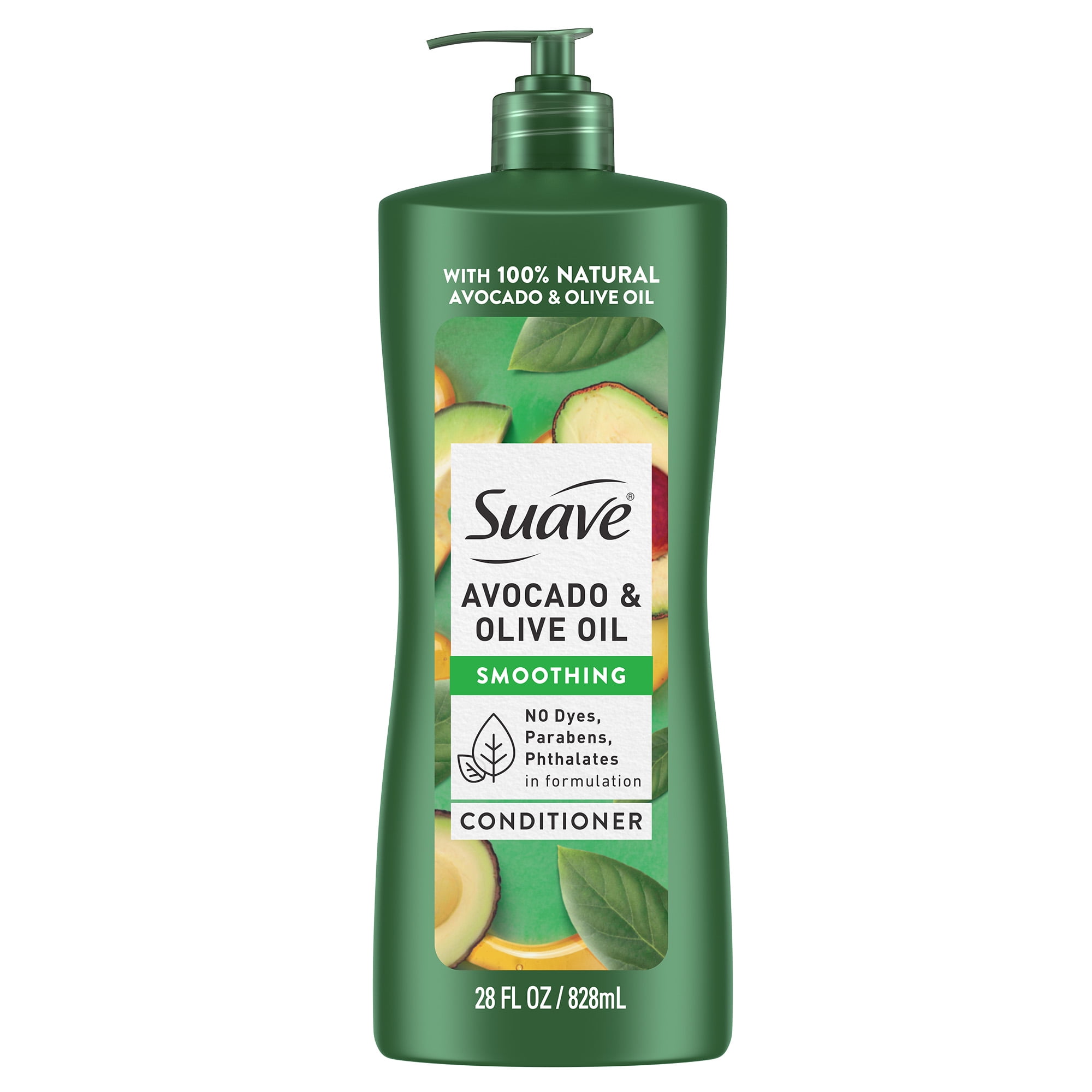 (2 pack) Suave Professionals Avocado & Olive Oil Conditioner with Pump, Smoothing, 28 fl oz