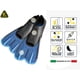 thumbnail image 3 of Aletas de snorkel Cressi Agua Short Full Foot azul 45/46, 3 of 7