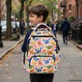 thumbnail image 6 of FUIALDOLG Adjustable Padded Straps Bookbag for Back to School Elementary School, 600D Polyester Lightweight Book Bag, Colorful Butterfly Pattern, 6 of 10