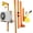 Yellow(Air Conditioner Covers-400LBS-50FT), variant on Electric Pickup Truck Jib Crane, 2200lbs Load Capacity, Industrial Folding Hoist Truck Crane with 5000 Ibs Electric Winch, 360° Swivel for Truck Crane Construction Factory